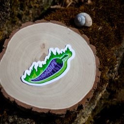 Neurospicy - Purple Chili with Flames